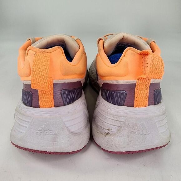 Adidas Questar Flow Contrast Sole Lace-Up Running Shoe US 7.5 Orange Sneakers - Picture 6 of 12